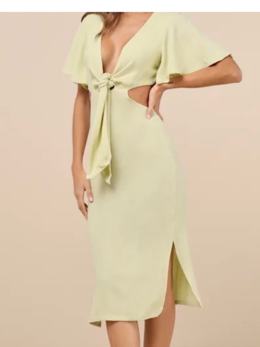 Lulu’s summer journey cut out tie dress